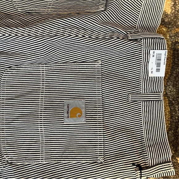NWT CARHARTT WIP PINSTRIPE PANTS 36/34 - Picture 3 of 3